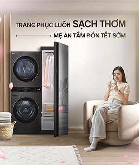Máy giặt hấp sấy LG Styler
